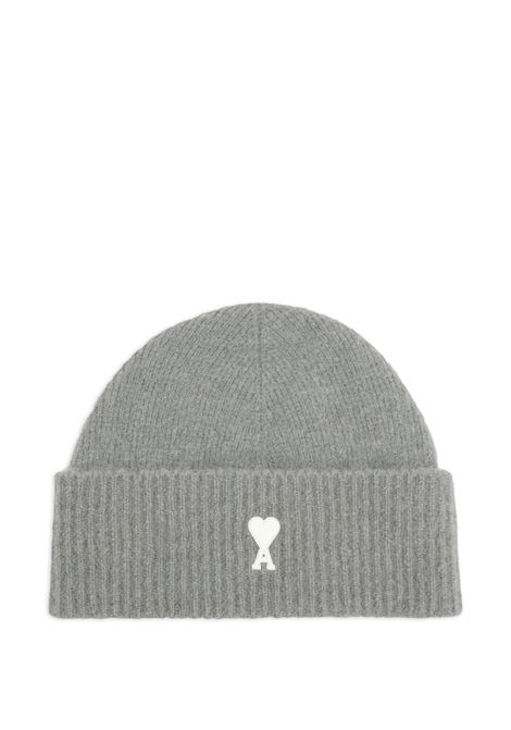 adc beanie unisex grey AMI PARIS | UBO005.KN0135058